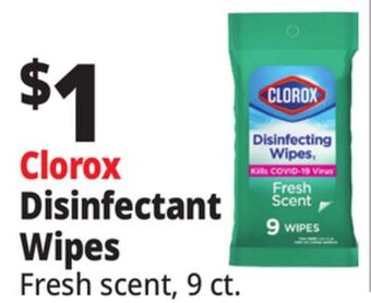 Ocean State Job Lot Clorox disinfectant wipes offer