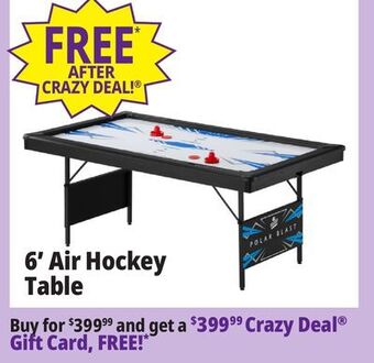 Ocean State Job Lot 6' air hockey table offer