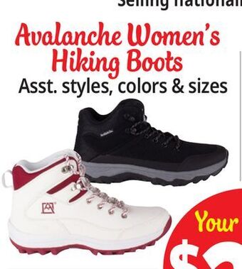 Ocean State Job Lot Avalanche women's hiking boots offer