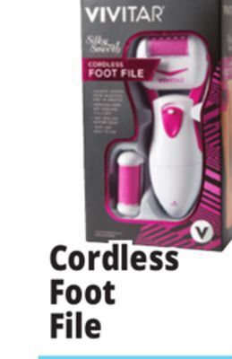 Ocean State Job Lot Vivitar silky smooth cordless foot file offer
