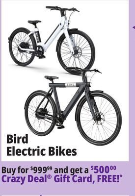 Ocean State Job Lot Electric bikes offer