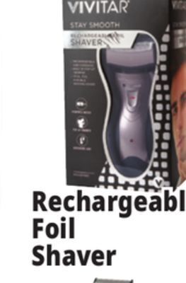 Ocean State Job Lot Vivitar stay smooth rechargeable foil shaver offer