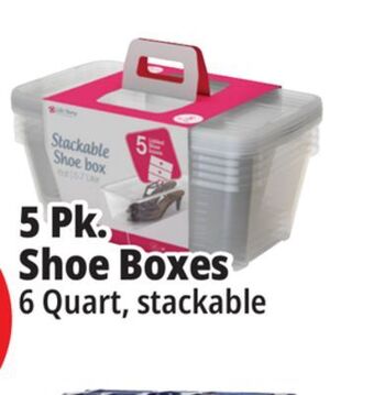 Ocean State Job Lot 5 pk. shoe boxes offer