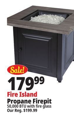 Ocean State Job Lot Fire island lp gas outdoor fire pit offer