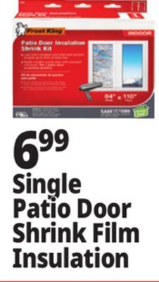Ocean State Job Lot Frost king patio door insulation shrink kit offer