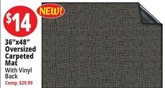 Ocean State Job Lot 36x48 oversized carpeted mat offer
