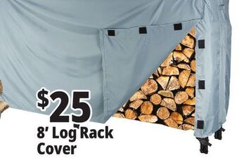 Ocean State Job Lot Outdoor living accents elite series log rack cover, 96 offer