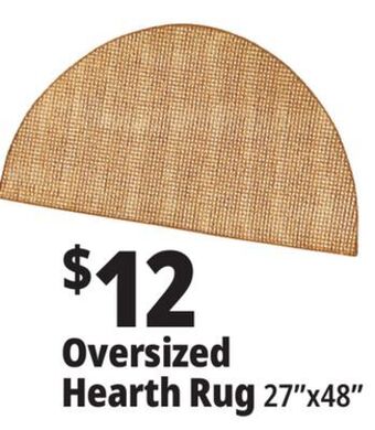 Ocean State Job Lot Oversized hearth rug, 27 x 48 offer