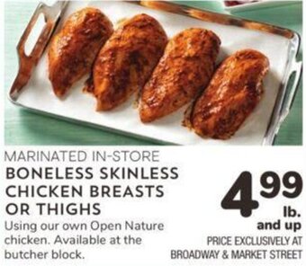 Albertsons BONELESS SKINLESS CHICKEN BREASTS OR THIGHS offer