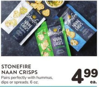 Albertsons STONEFIRE NAAN CRISPS offer