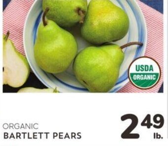 Albertsons ORGANIC BARTLETT PEARS offer