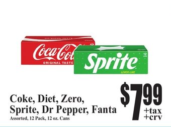 Baja Ranch Coke, Diet, Zero, Sprite, Dr Pepper, Fanta offer
