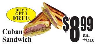 Baja Ranch Cuban Sandwich offer