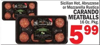 C Town Carando meatballs offer