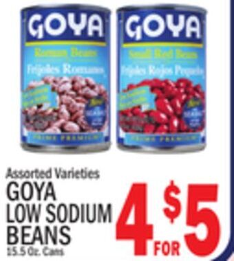 C Town Goya low sodium beans offer