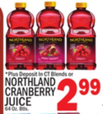 C Town Northland cranberry juice offer