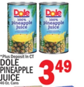 C Town Dole pineapple juice offer