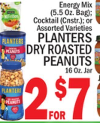 C Town Planters dry roasted peanuts 16 oz. jar offer