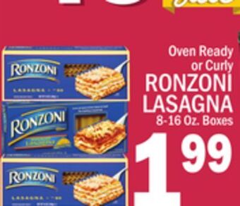 C Town Ronzoni lasagna offer