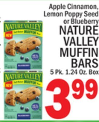 C Town Nature valley muffin bars offer