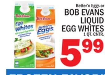 C Town Bob evans liquid egg whites offer