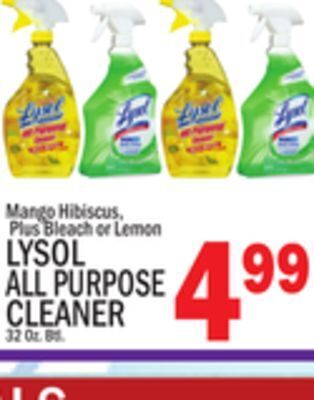 C Town Lysol all purpose cleaner offer