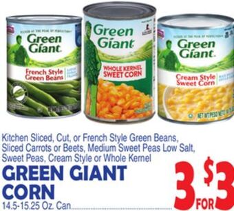 Bravo Supermarkets Green giant corn offer