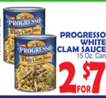 Bravo Supermarkets Progresso white clam sauce offer