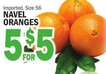Bravo Supermarkets Navel oranges offer