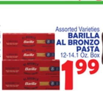 Bravo Supermarkets Barilla al bronzo pasta offer