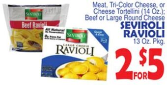Bravo Supermarkets Seviroli ravioli 13 oz. pkg offer