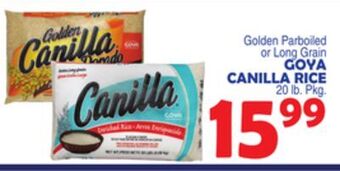 Bravo Supermarkets Goya canilla rice offer