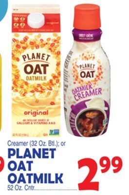 Bravo Supermarkets Planet oat oatmilk offer