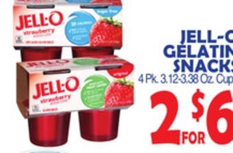 Bravo Supermarkets Jell-o gelatin snacks offer