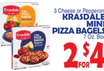 Bravo Supermarkets Krasdale mini pizza bagels offer