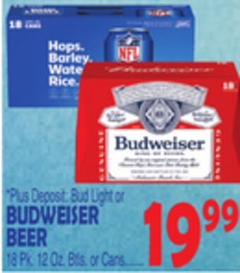 Bravo Supermarkets Budweiser beer offer