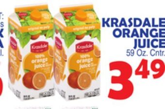 Bravo Supermarkets Krasdale orange juice offer