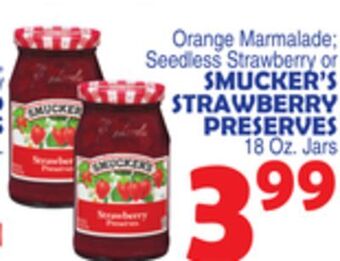 Bravo Supermarkets Smucker's strawberry preserves offer