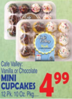 Bravo Supermarkets Cafe valley mini cupcakes offer