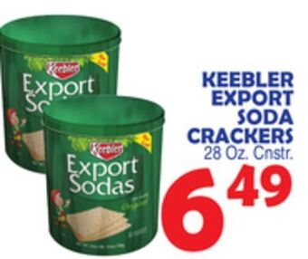 Bravo Supermarkets Keebler export soda crackers offer