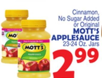 Bravo Supermarkets Mott's applesauce offer