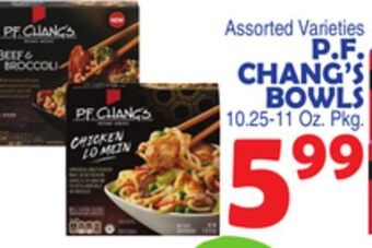 Bravo Supermarkets P. f. chang's bowls offer