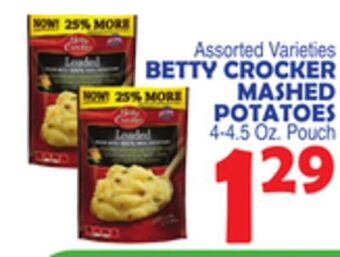Bravo Supermarkets Betty crocker mashed potatoes offer