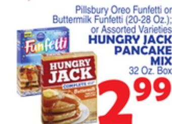 Bravo Supermarkets Hungry jack pancake mix 32 oz. box offer