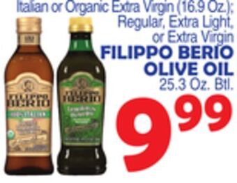 Bravo Supermarkets Filippo berio olive oil 25.3 oz. btl offer