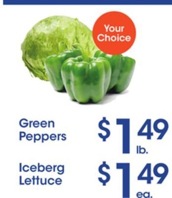 Price Rite Green peppers offer