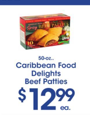 Price Rite Caribbean food delights beef patties offer