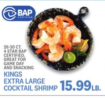 Kings Food Markets Kings extra large cocktail shrimp offer