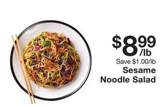 Fairway Store Market Sesame noodle salad offer