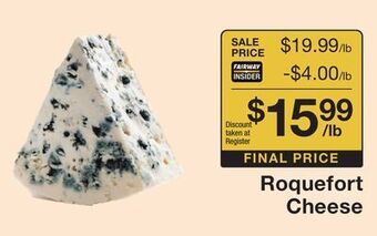 Fairway Store Market Roquefort cheese offer